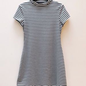 Free People Grey & White Striped Dress